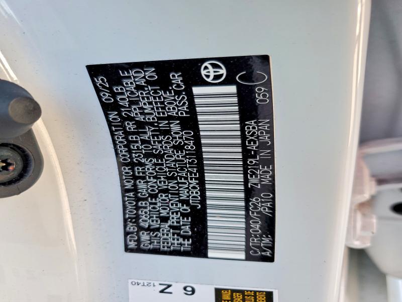 Продажа на аукционе авто 2026 Toyota Corolla Hybrid, vin: JTDBCMFE4T3118470, номер лота: 65847216