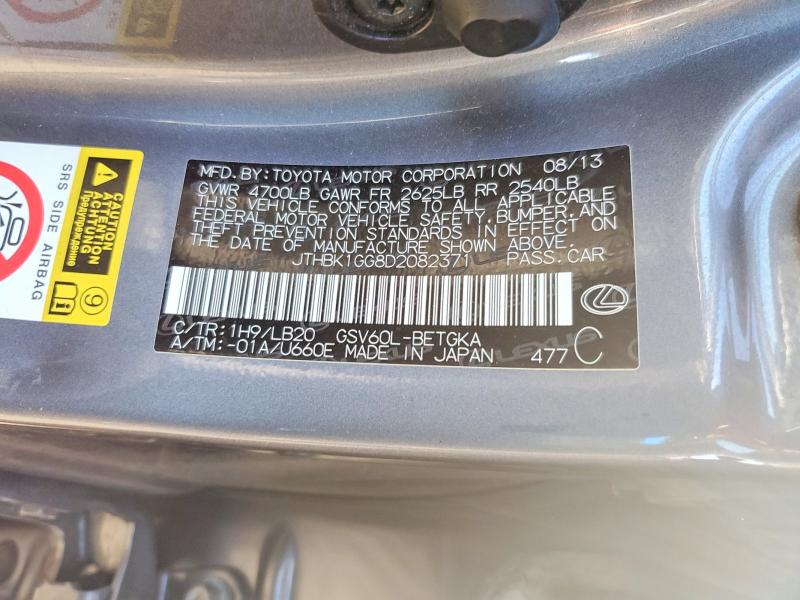 Продажа на аукционе авто 2013 Lexus Es, vin: JTHBK1GG8D2082371, номер лота: 65838556