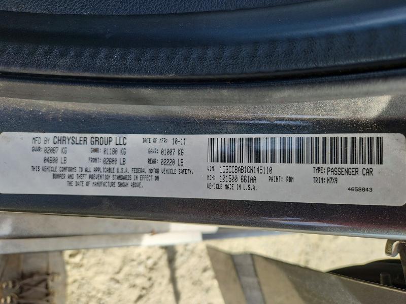 Продажа на аукционе авто 2012 Chrysler 200, vin: 1C3CCBAB1CN145110, номер лота: 65600786