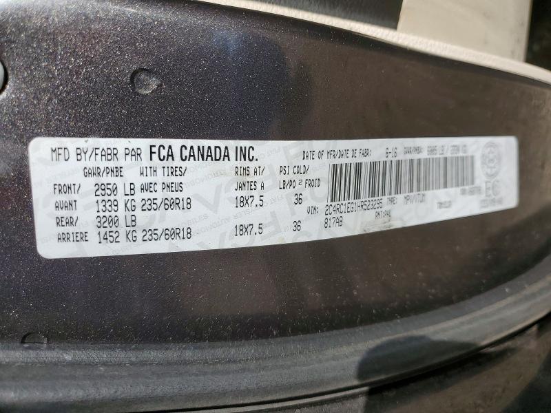 66747806 :رقم المزاد ، 2C4RC1EG1HR523295 vin ، 2017 Chrysler Pacifica مزاد بيع