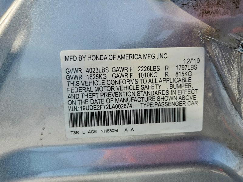 Aukcja sprzedaży 2020 Acura Ilx, vin: 19UDE2F72LA002674, numer aukcji: 63263296
