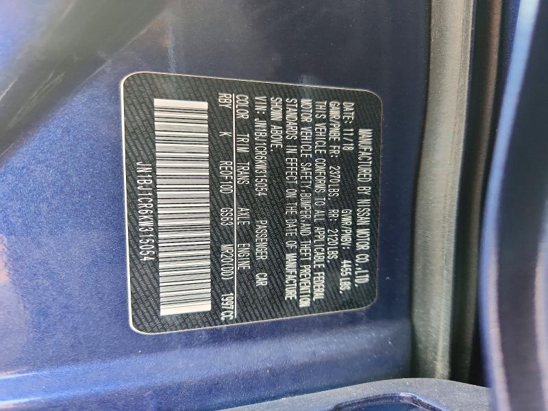 64696006 :رقم المزاد ، JN1BJ1CR6KW315054 vin ، 2019 Nissan Rogue Sport مزاد بيع
