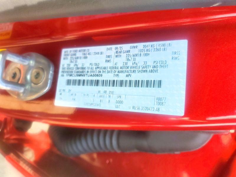 Продажа на аукционе авто 2026 Ford Escape, vin: 1FMCU9MN9TUA00809, номер лота: 66942836