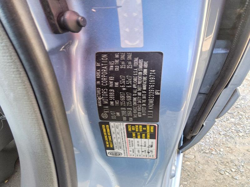 Auction sale of the 2007 Kia Sedona, vin: KNDMB233976169714, lot number: 65686946