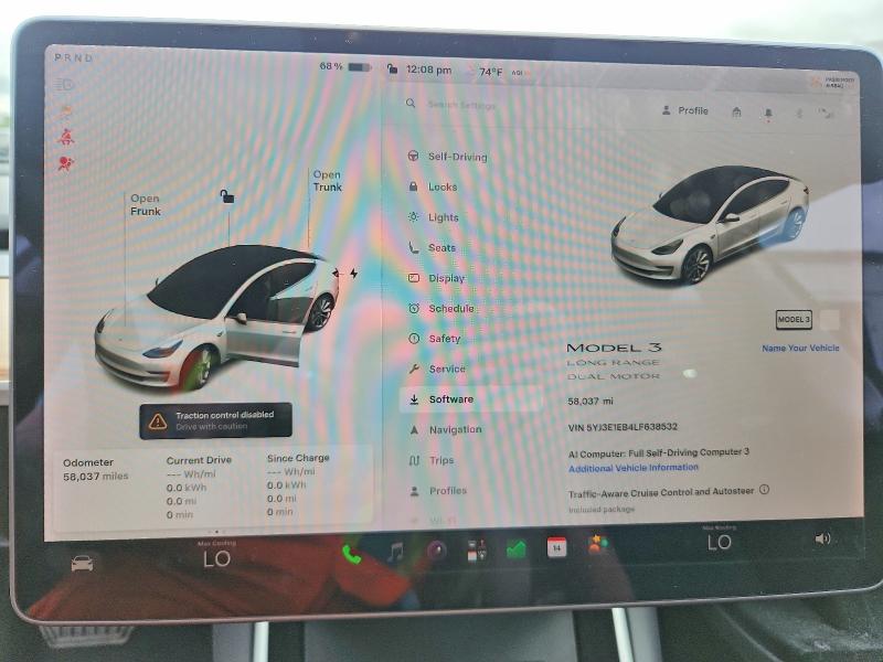 Aukcja sprzedaży 2020 Tesla Model 3, vin: 5YJ3E1EB4LF638532, numer aukcji: 65035106