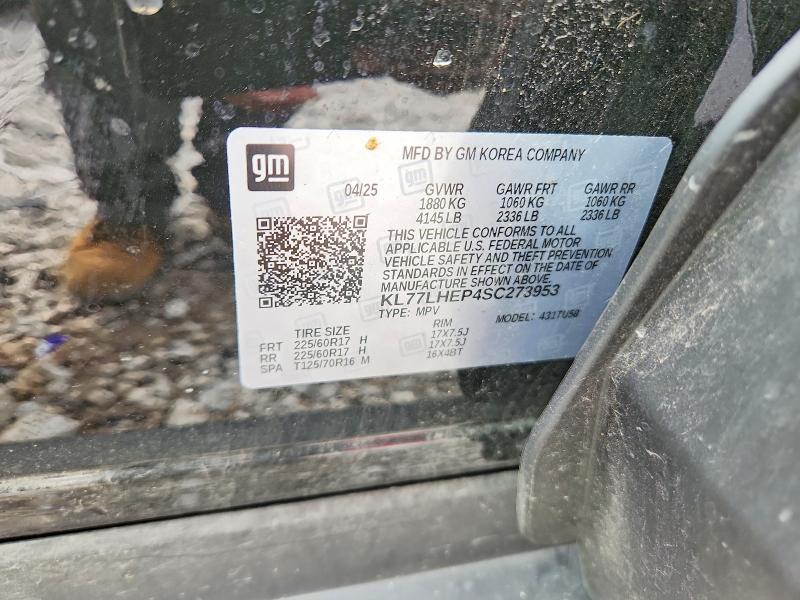 65132186 :رقم المزاد ، KL77LHEP4SC273953 vin ، 2025 Chevrolet Trax مزاد بيع