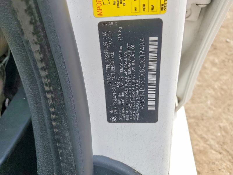 Aukcja sprzedaży 2008 Bmw M5, vin: WBSNB935X8CX09484, numer aukcji: 62857386