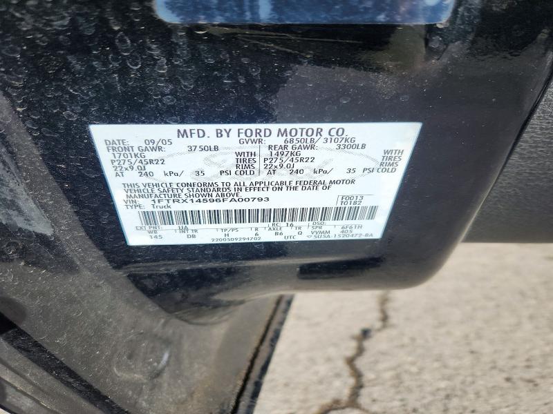 Aukcja sprzedaży 2006 Ford F150, vin: 1FTRX14596FA00793, numer aukcji: 62950296