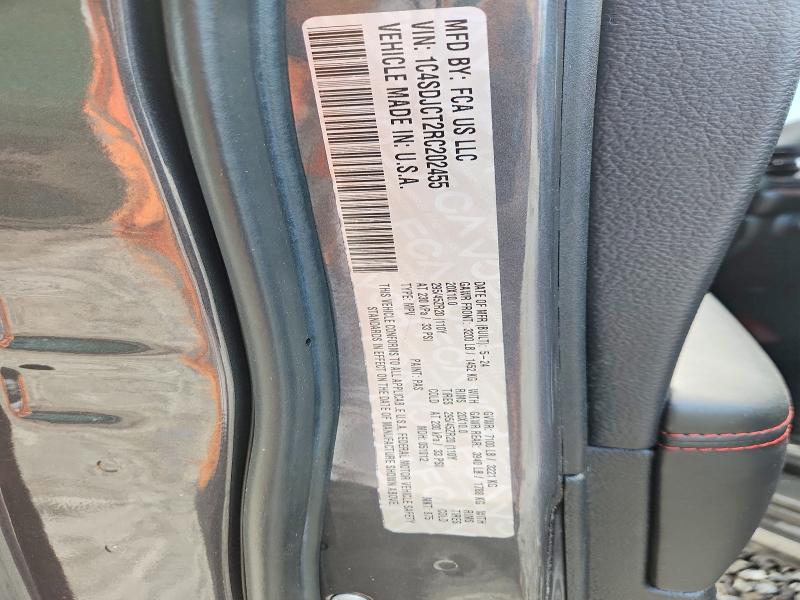 65660916 :رقم المزاد ، 1C4SDJCT2RC202455 vin ، 2024 Dodge Durango مزاد بيع