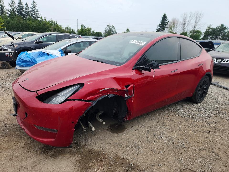 2022 Tesla Model Y მანქანა იყიდება აუქციონზე, vin: 7SAYGAEE8NF485492, აუქციონის ნომერი: 63718606