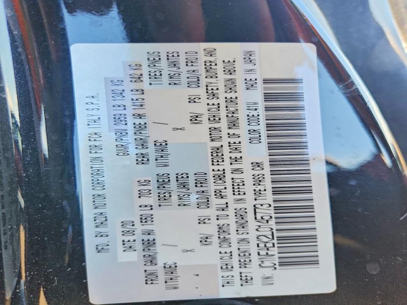 2020 Fiat 124 Spider მანქანა იყიდება აუქციონზე, vin: JC1NFAEK2L0145773, აუქციონის ნომერი: 65526606