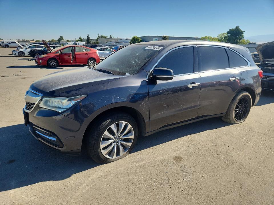 2016 Acura Mdx მანქანა იყიდება აუქციონზე, vin: 5FRYD3H40GB016029, აუქციონის ნომერი: 63750046