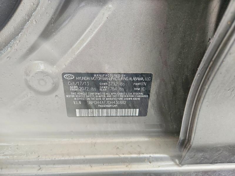 Aukcja sprzedaży 2013 Hyundai Elantra, vin: 5NPDH4AE7DH436882, numer aukcji: 63663086