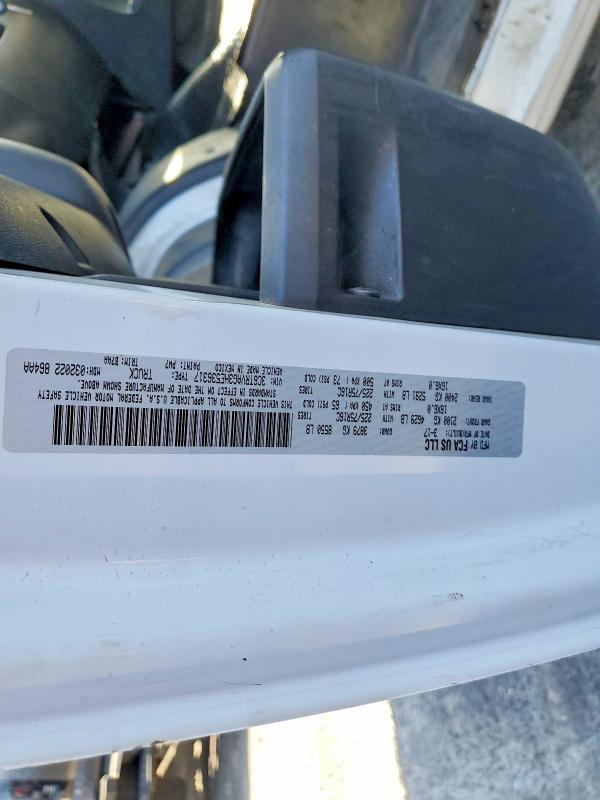 60764886 :رقم المزاد ، 3C6TRVAG3HE536317 vin ، 2017 Ram Promaster 1500 مزاد بيع