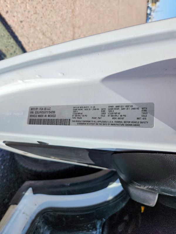 Aukcja sprzedaży 2026 Ram Promaster 2500, vin: 3C6LRVDG6TE154206, numer aukcji: 66034416