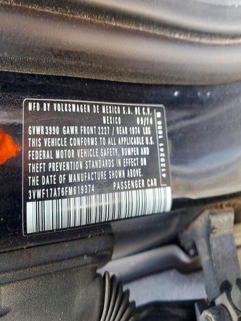 Aukcja sprzedaży 2015 Volkswagen Beetle, vin: 3VWF17AT6FM619374, numer aukcji: 65264656