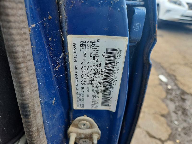 66570946 :رقم المزاد ، JT3FJ62G8K1114947 vin ، 1989 Toyota Land Cruiser مزاد بيع