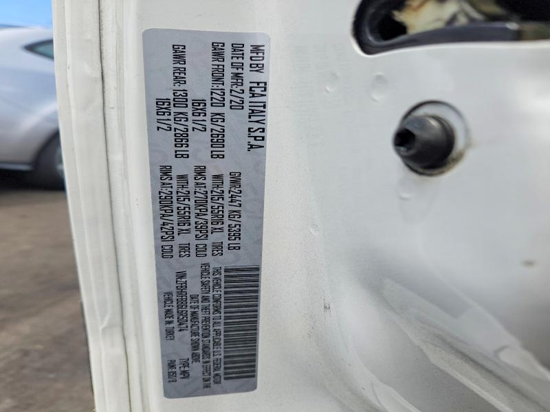 2020 Ram Promaster City მანქანა იყიდება აუქციონზე, vin: ZFBHRFBB6L6R50474, აუქციონის ნომერი: 65115726