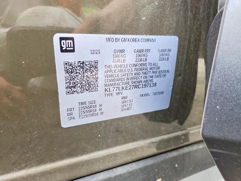 Продажа на аукционе авто 2024 Chevrolet Trax, vin: KL77LKE27RC197138, номер лота: 65746126