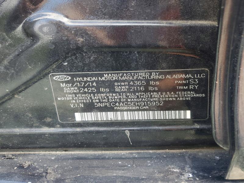 Продаж на аукціоні авто 2014 Hyundai Sonata, vin: 5NPEC4AC5EH915952, номер лоту: 63573856