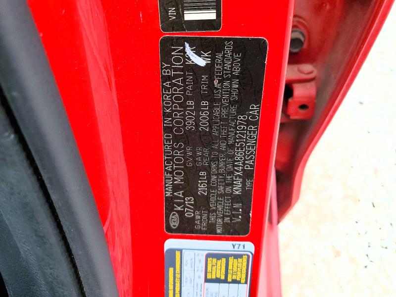 Продажа на аукционе авто 2014 Kia Forte, vin: KNAFX4A86E5121978, номер лота: 65637436