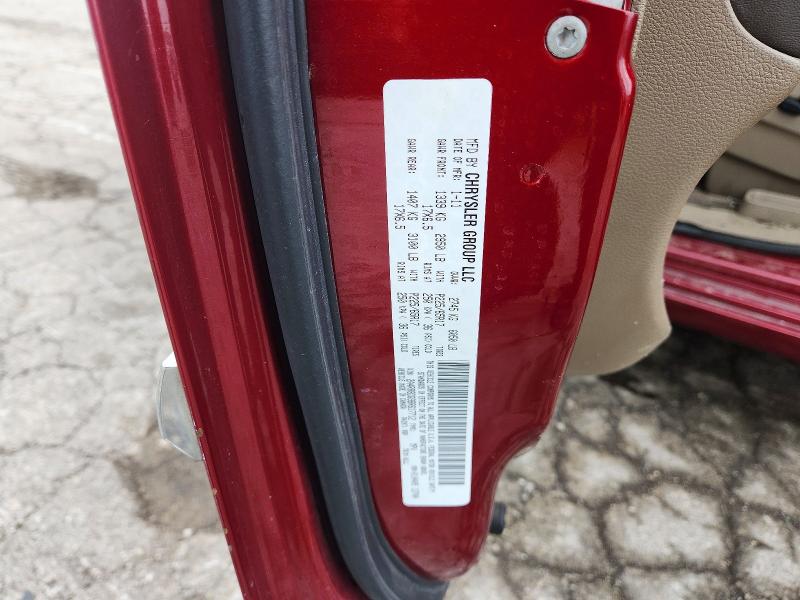 65190286 :رقم المزاد ، 2A4RR8DG9BR617712 vin ، 2011 Chrysler Town & Country مزاد بيع