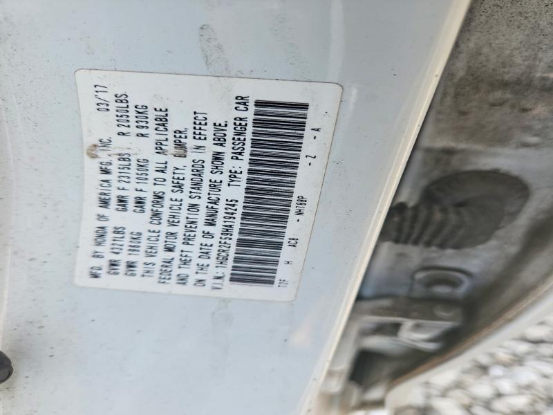 Aukcja sprzedaży 2017 Honda Accord, vin: 1HGCR2F59HA194245, numer aukcji: 66626686