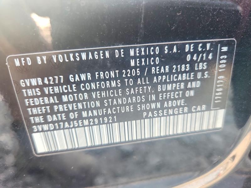 Продаж на аукціоні авто 2014 Volkswagen Jetta, vin: 3VWD17AJ5EM291921, номер лоту: 65968456