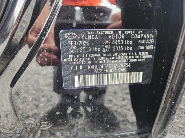 2026 Hyundai Sonata მანქანა იყიდება აუქციონზე, vin: KMHL24JA6TA579754, აუქციონის ნომერი: 63814306