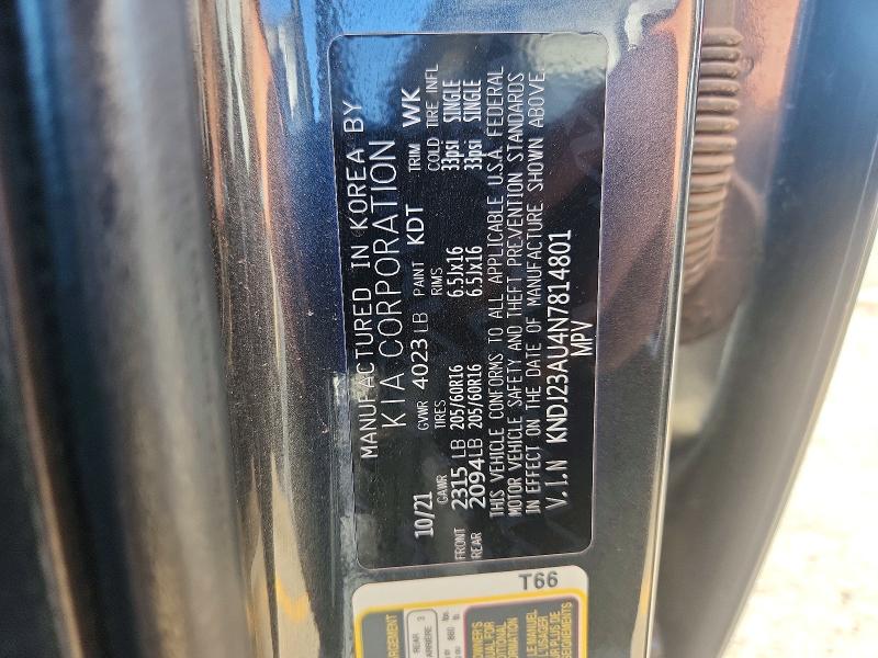 Aukcja sprzedaży 2022 Kia Soul, vin: KNDJ23AU4N7814801, numer aukcji: 61453266