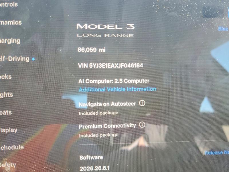 Aukcja sprzedaży 2018 Tesla Model 3, vin: 5YJ3E1EAXJF046184, numer aukcji: 66546706