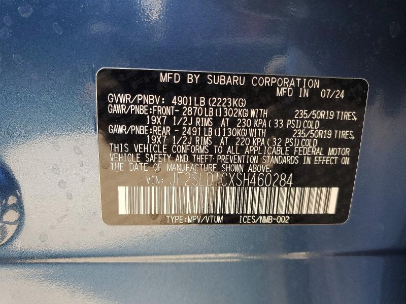 Aukcja sprzedaży 2025 Subaru Forester, vin: JF2SLDTCXSH460284, numer aukcji: 63697106