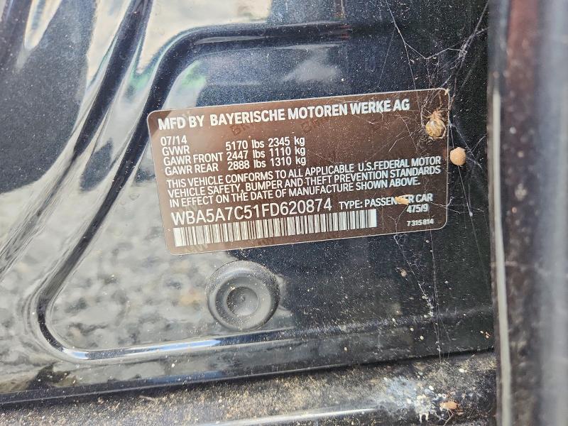 Aukcja sprzedaży 2015 Bmw 528, vin: WBA5A7C51FD620874, numer aukcji: 64083366