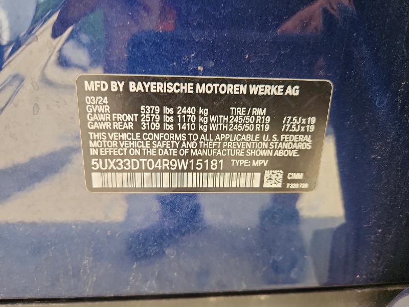 Продажа на аукционе авто 2024 Bmw X4, vin: 5UX33DT04R9W15181, номер лота: 65806716