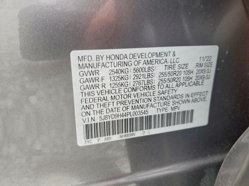 Продажа на аукционе авто 2023 Acura Mdx, vin: 5J8YD9H44PL003545, номер лота: 66745966