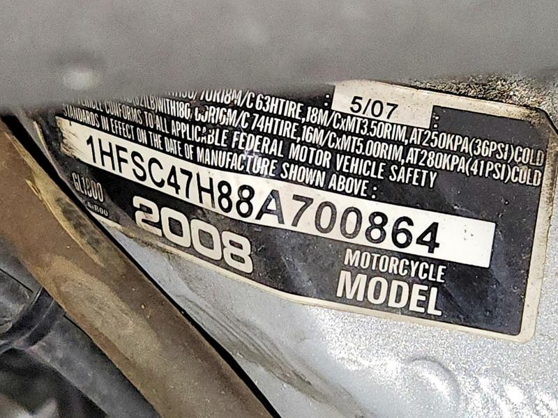 Продажа на аукционе авто 2008 Honda Gl1800, vin: 1HFSC47H88A700864, номер лота: 66104786
