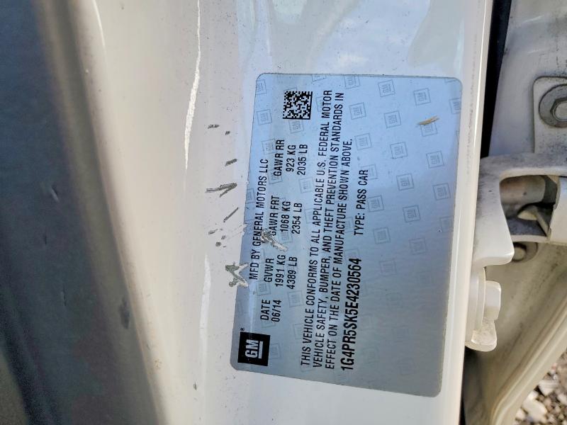 Продаж на аукціоні авто 2014 Buick Verano, vin: 1G4PR5SK5E4230564, номер лоту: 64118796