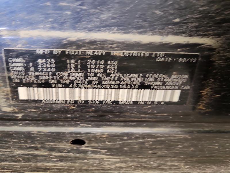 Aukcja sprzedaży 2013 Subaru Legacy, vin: 4S3BMBA6XD3016030, numer aukcji: 67171676
