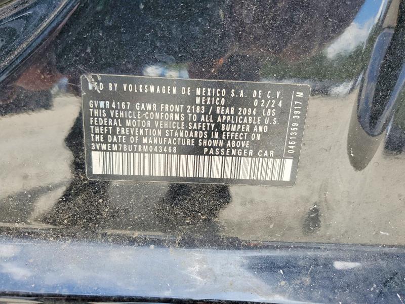 Продаж на аукціоні авто 2024 Volkswagen Jetta, vin: 3VWEM7BU7RM043468, номер лоту: 64125816