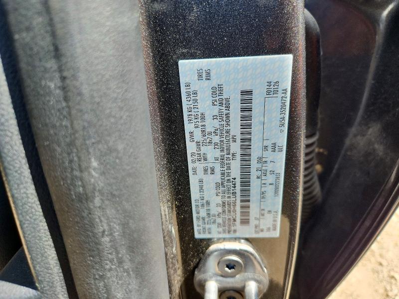 2020 Ford Escape მანქანა იყიდება აუქციონზე, vin: 1FMCU0H66LUB14474, აუქციონის ნომერი: 65899946