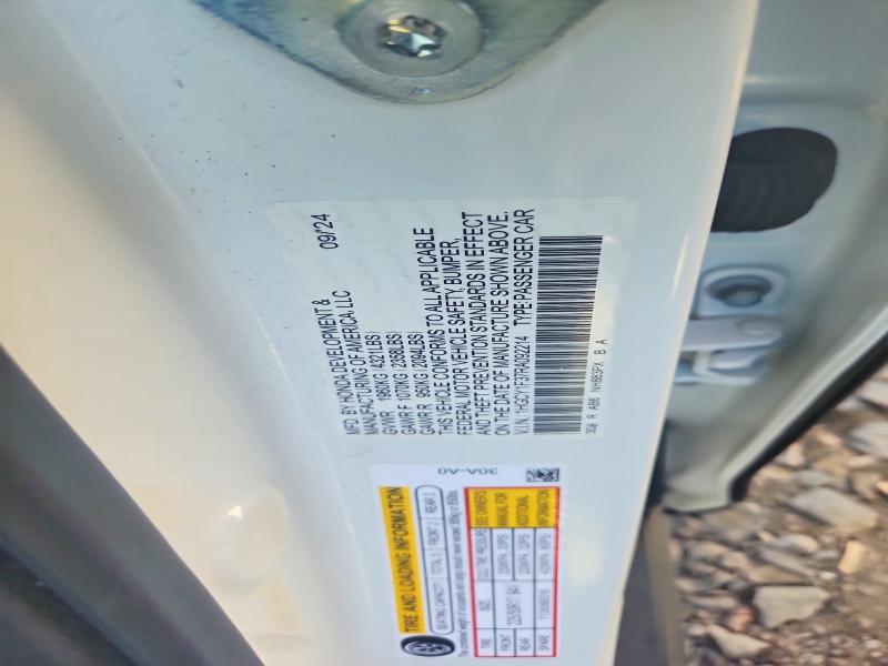 2024 Honda Accord მანქანა იყიდება აუქციონზე, vin: 1HGCY1F37RA092214, აუქციონის ნომერი: 65378576
