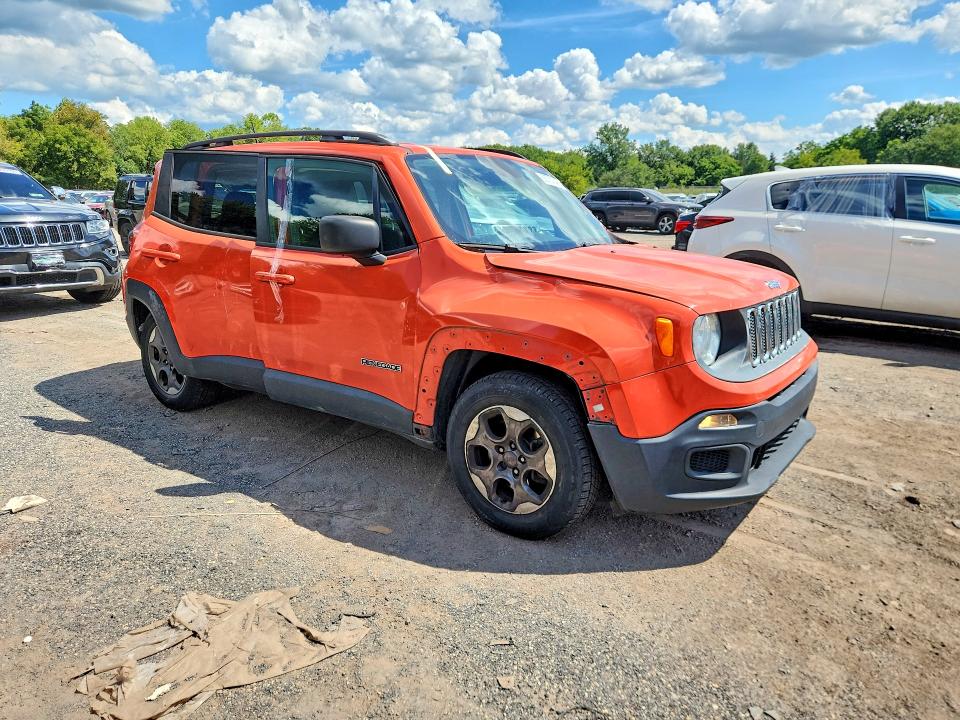 Продажа на аукционе авто 2017 Jeep Renegade, vin: ZACCJAAB2HPE83576, номер лота: 66757046