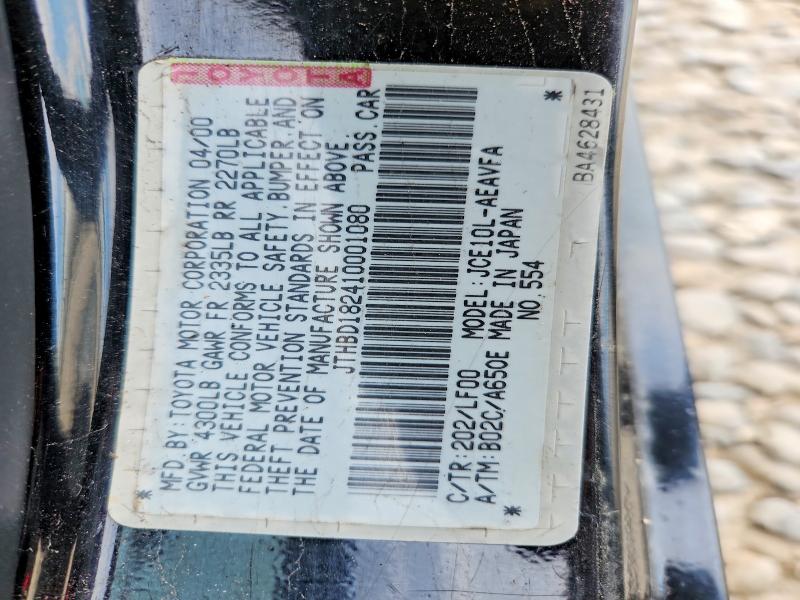 Aukcja sprzedaży 2001 Lexus Is, vin: JTHBD182410001080, numer aukcji: 66925436