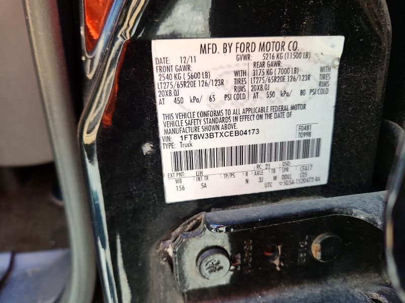 Aukcja sprzedaży 2012 Ford F350, vin: 1FT8W3BTXCEB04173, numer aukcji: 66439696