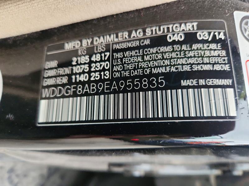 Aukcja sprzedaży 2014 Mercedes-benz C, vin: WDDGF8AB9EA955835, numer aukcji: 63362296