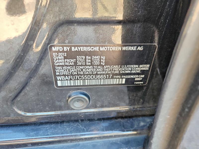 Aukcja sprzedaży 2013 Bmw 535, vin: WBAFU7C55DDU66517, numer aukcji: 65340146