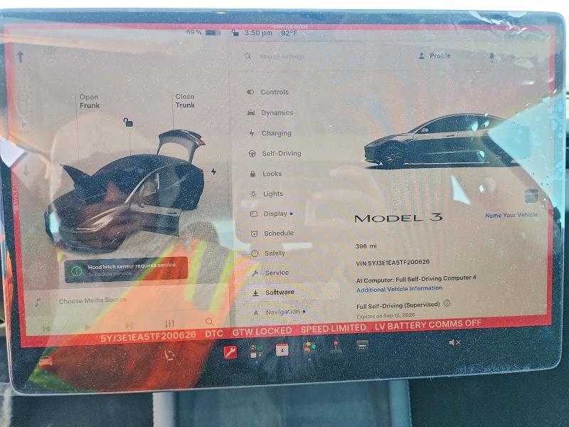 Aukcja sprzedaży 2026 Tesla Model 3, vin: 5YJ3E1EA5TF200626, numer aukcji: 63601166
