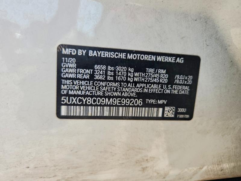 Aukcja sprzedaży 2021 Bmw X6, vin: 5UXCY8C09M9E99206, numer aukcji: 65017536