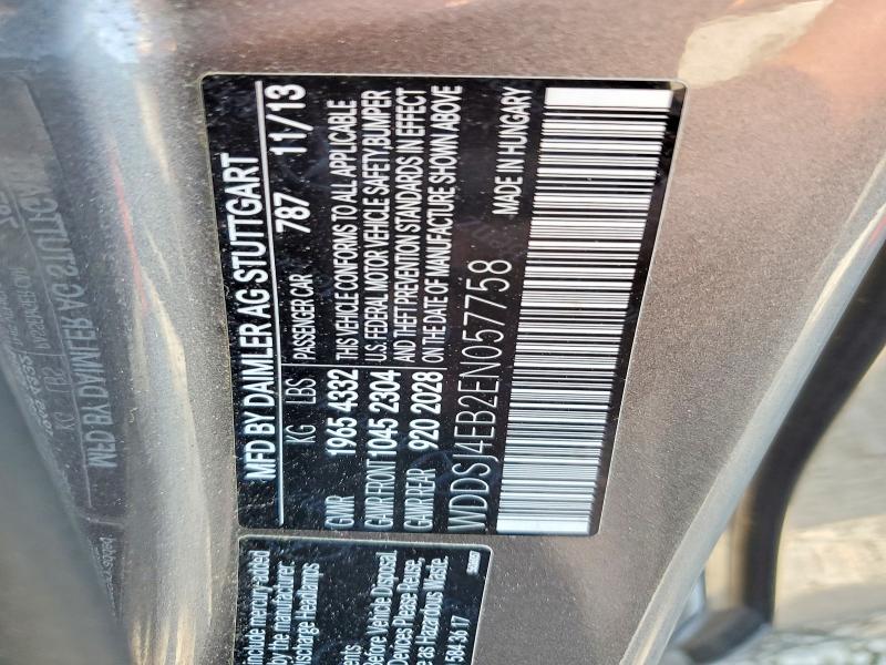 Aukcja sprzedaży 2014 Mercedes-benz Cla, vin: WDDSJ4EB2EN057758, numer aukcji: 63711566