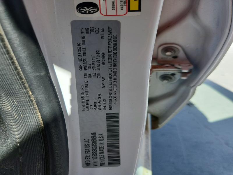 Aukcja sprzedaży 2025 Ram 1500, vin: 1C6SRECG7SN608616, numer aukcji: 64839116